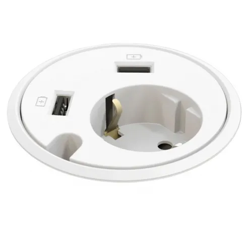 Встраиваемая розетка Powerdot Kondator 935-PD14W, белый