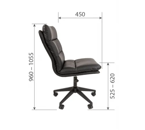 Офисное кресло CHAIRMAN 919, экокожа, черный