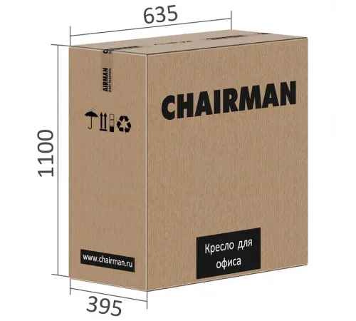 Офисное кресло CHAIRMAN 980, экокожа, Черный