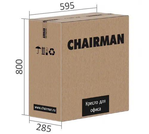Игровое компьютерное кресло CHAIRMAN CH27, ткань, серый/черный (M)