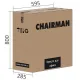 Игровое компьютерное кресло CHAIRMAN CH27, ткань, серый/черный (M)
