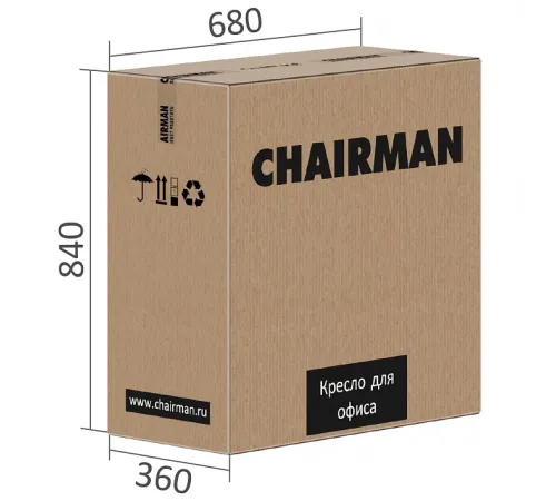 Игровое компьютерное кресло CHAIRMAN CH31, ткань, серый/желтый (выставочный образец)