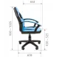 Детское компьютерное кресло CHAIRMAN KIDS 110, экокожа/ткань TW, черный/красный