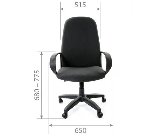 Офисное кресло CHAIRMAN 279, ткань C,  черный