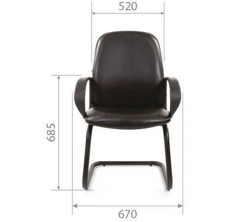 Офисное кресло CHAIRMAN  279V, экокожа,  черный