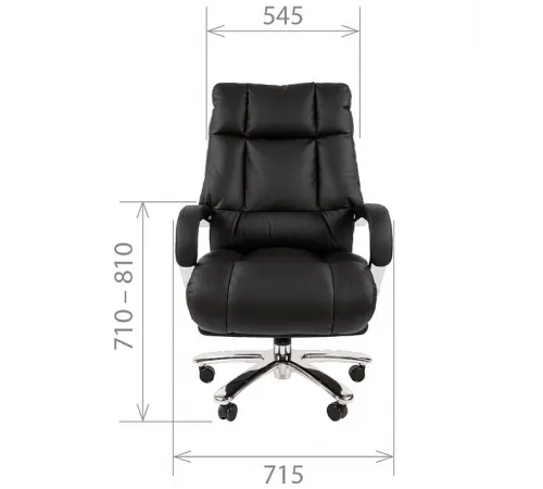 Офисное кресло CHAIRMAN 405, экокожа,  черный