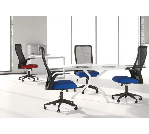Офисное кресло CHAIRMAN 573 ткань/сетка, красный