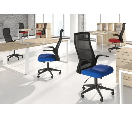 Офисное кресло CHAIRMAN 573 ткань/сетка, красный