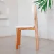 Комплект прямых стульев SKYLAND LYKKE CE-2, белый/бук 48х57х90 см