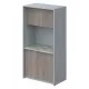 Миникухня с ЛДСП фасадами, металлик/дуб сонома