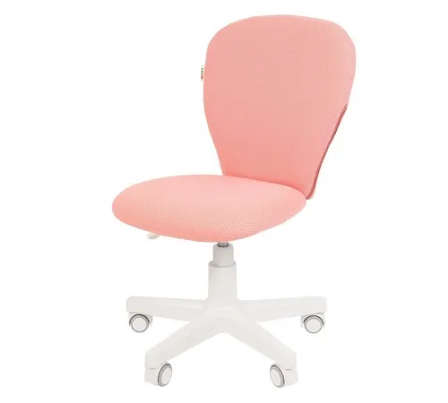 Детское компьютерное кресло CHAIRMAN KIDS 105, ткань TW, розовый, пластик белый