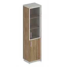 Шкаф комбинированный (комплект № 10) WOOD&STONE, Дуб Чарльстон, Бетон Чикаго