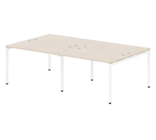 Стол для переговоров X-TEN S 2764х1406х750, бук Тиара/белый