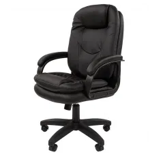 Офисное кресло CHAIRMAN 668LT NEW, экокожа, черный