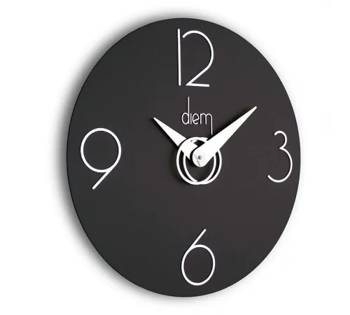 Часы настенные Diem, диаметр 40/черный