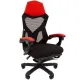Игровое кресло CHAIRMAN CH571, ткань/сетка, черный/красный (выставочный образец)