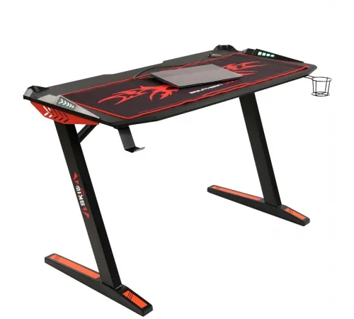 Игровой компьютерный стол SKILLL CTG-003, черный/красный, 1200х600х750 мм