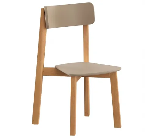 Комплект прямых стульев SKYLAND LYKKE CE-2, тауп/бук, 48х57х90 см