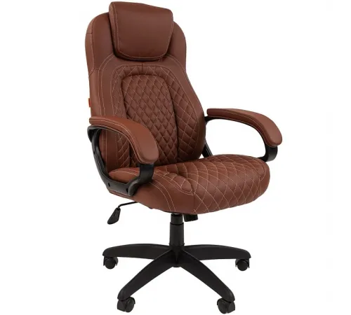 Офисное кресло CHAIRMAN 432, экокожа,  коричневый