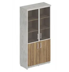 Шкаф универсальный (комплект № 15) WOOD&STONE, Дуб Чарльстон, Бетон Чикаго