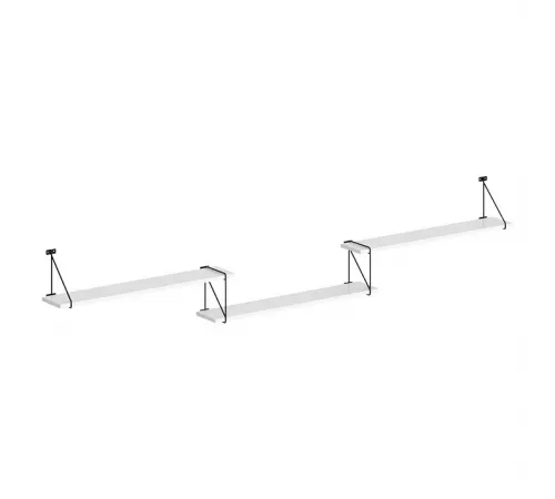 Полка с полкодержателями SH3-ROD/BAR, Белый