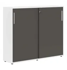Шкаф средний EDIS EMC 1643, мокко/белый, 1606х430х1355 мм