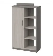 Шкаф высокий WOOD&STONE СФ-534171, дрифтвуд/бетон чикаго темный, 1037х455х1770 мм