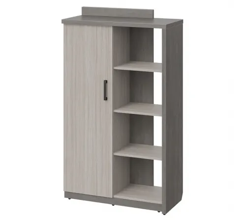 Шкаф высокий WOOD&STONE СФ-534171, дрифтвуд/бетон чикаго темный, 1037х455х1770 мм