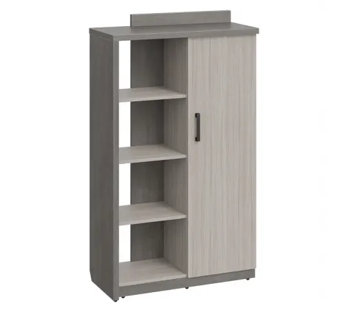 Шкаф высокий WOOD&STONE СФ-534172, дрифтвуд/бетон чикаго темный, 1037х455х1770 мм