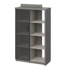 Шкаф-стеллаж высокий WOOD&STONE СФ-534181, дрифтвуд/бетон чикаго темный, 1037х455х1770 мм