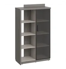 Шкаф-стеллаж высокий WOOD&STONE СФ-534182, дрифтвуд/бетон чикаго темный, 1037х455х1770 мм