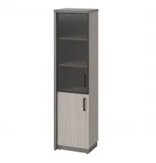 Шкаф высокий WOOD&STONE СФ-534591, дрифтвуд/бетон чикаго темный, 537х455х2083 мм