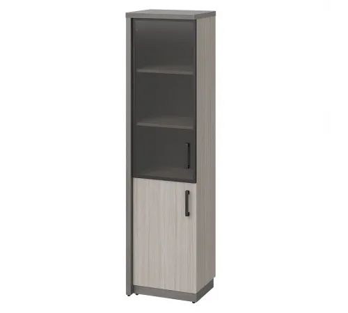 Шкаф высокий WOOD&STONE СФ-534591, дрифтвуд/бетон чикаго темный, 537х455х2083 мм