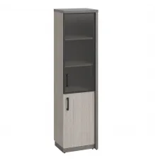 Шкаф высокий WOOD&STONE СФ-534592, дрифтвуд/бетон чикаго темный, 537х455х2083 мм