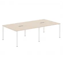 Стол для переговоров XTEN-S60 XS6SCT 2714, бук тиара/белый, 2720х1406х750 мм