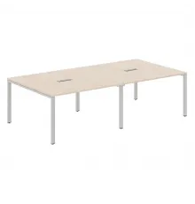 Стол для переговоров XTEN-S60 XS6SCT 2714, бук тиара/алюминий, 2720х1406х750 мм