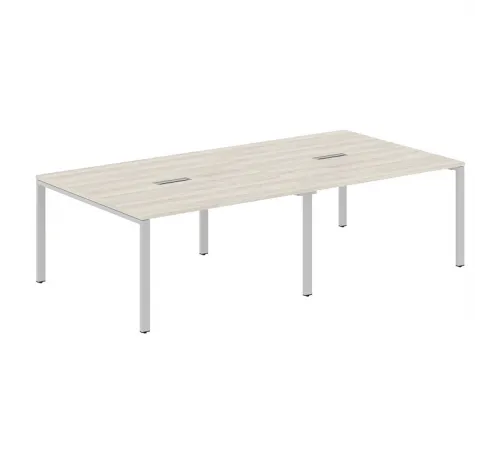 Стол для переговоров XTEN-S60 XS6SCT 2714, сосна эдмонт/алюминий, 2720х1406х750 мм
