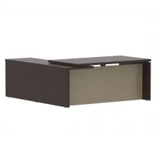 Стол руководителя TORR LUX TLCT 1820(R), венге магия/капучино, 1800х2000х750 мм