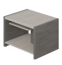 Стол журнальный WOOD&STONE СФ-531602, дрифтвуд/бетон чикаго темный, 600х800х550 мм