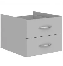 Тумба подвесная с 2-мя ящиками SIMPLE SC-2V.1, серый, 40.3х44.6х32.3 см