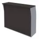 Стойка ресепшн IMAGO 144x51, венге магия/металлик