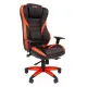 Игровое кресло CHAIRJET GAME 22 с регулируемыми подлокотниками и синхромеханизмом, экокожа, черный/красный