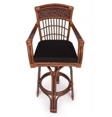 Барный стул Andrea Pecan Washed (античн. орех), Ткань рубчик, цвет кремовый