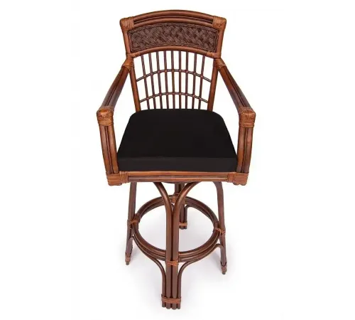 Барный стул Andrea Pecan Washed (античн. орех), Ткань рубчик, цвет кремовый
