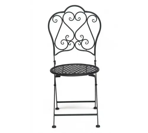 Стул Secret De Maison Love Chair стальной сплав, 43х48х91см, черный (Комплект из 2 шт.)
