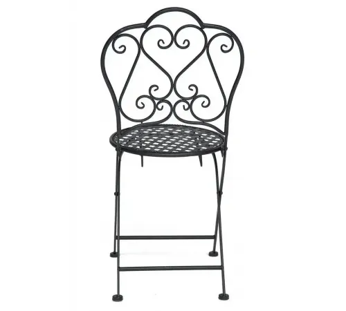 Стул Secret De Maison Love Chair стальной сплав, 43х48х91см, черный (Комплект из 2 шт.)