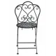 Стул Secret De Maison Love Chair стальной сплав, 43х48х91см, черный (Комплект из 2 шт.)