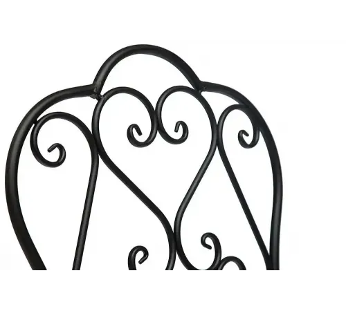 Стул Secret De Maison Love Chair стальной сплав, 43х48х91см, черный (Комплект из 2 шт.)