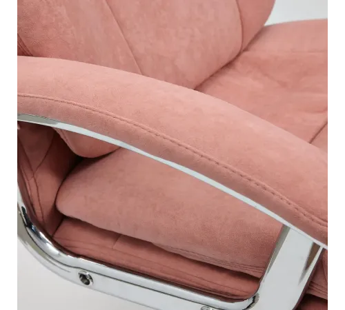 Кресло SOFTY LUX  флок, розовый, 137