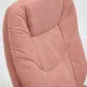 Кресло SOFTY LUX  флок, розовый, 137